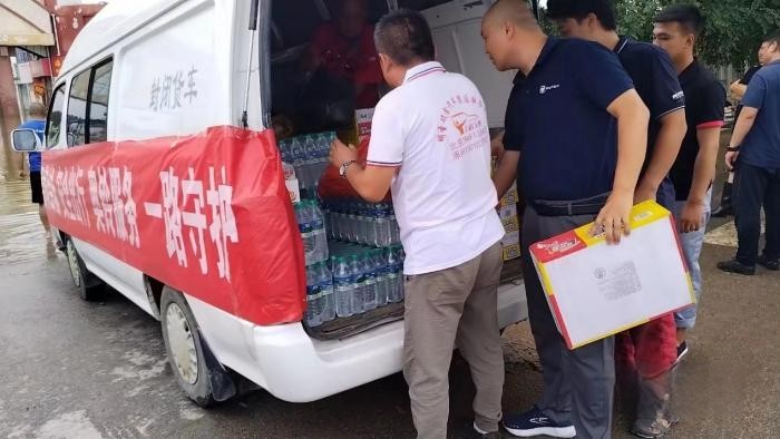 送物資進災區，福田奧鈴全面開啟救援行動